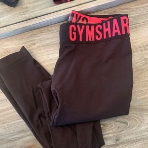 Black and pink gymshark leggings